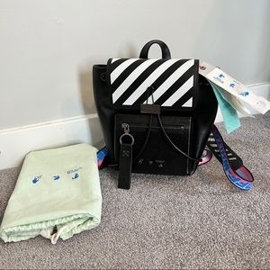 *FINAL PRICE*NWT Off-White Diag Leather Backpack